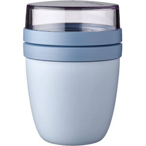 Mepal | Lunchpot Ellipse | Nordic Blue | praktischer To-Go-Becher | geeignet für Tiefkühler, Mikrowelle & Spülmaschine | Fassungsvermögen: 500 ml