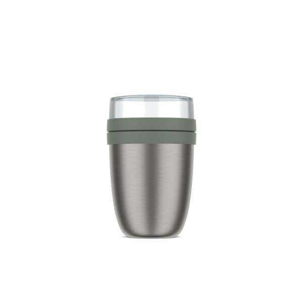 Mepal - Thermobehälter Ellipse - Thermo Lunchpot - Praktischer Joghurtbecher & Suppenbecher zum Mitnehmen - 6-8 Stunden heiß & 12 Stunden kalt - 500 + 200 ml - Nordic sage