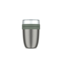 Mepal - Thermobehälter Ellipse - Thermo Lunchpot - Praktischer Joghurtbecher & Suppenbecher zum Mitnehmen - 6-8 Stunden heiß & 12 Stunden kalt - 500 + 200 ml - Nordic sage