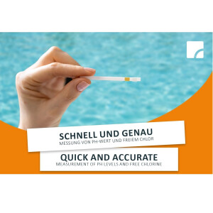 Steinbach | Teststreifen Kit inkl. Dosierschwimmer Mini | 12,5 cm Ø | Poolwasser sauber und kristallklar