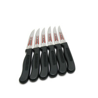 RÖR | Universalmesser Set | 6-teilig | klassisches Design in Schwarz | vielseitig und robust | ideal für Küche und Alltag